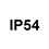 IP54 = Protected against access of dust. Protected from splashes.
